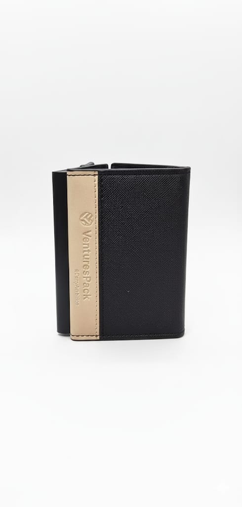 Venturespack minimal leather slim blocked rfid wallet and card holder