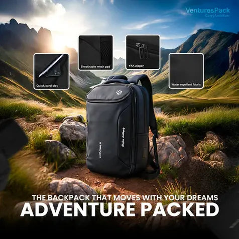 Ambitious Business Backpack, Professional Travel Laptop Bag 30L